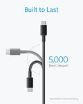 Anker USB C to USB C Cable, Type-C 60W Fast Charging Cable (6 FT, 2Pack) for iPhone 17 Series, iPad mini 6 and More (Black)